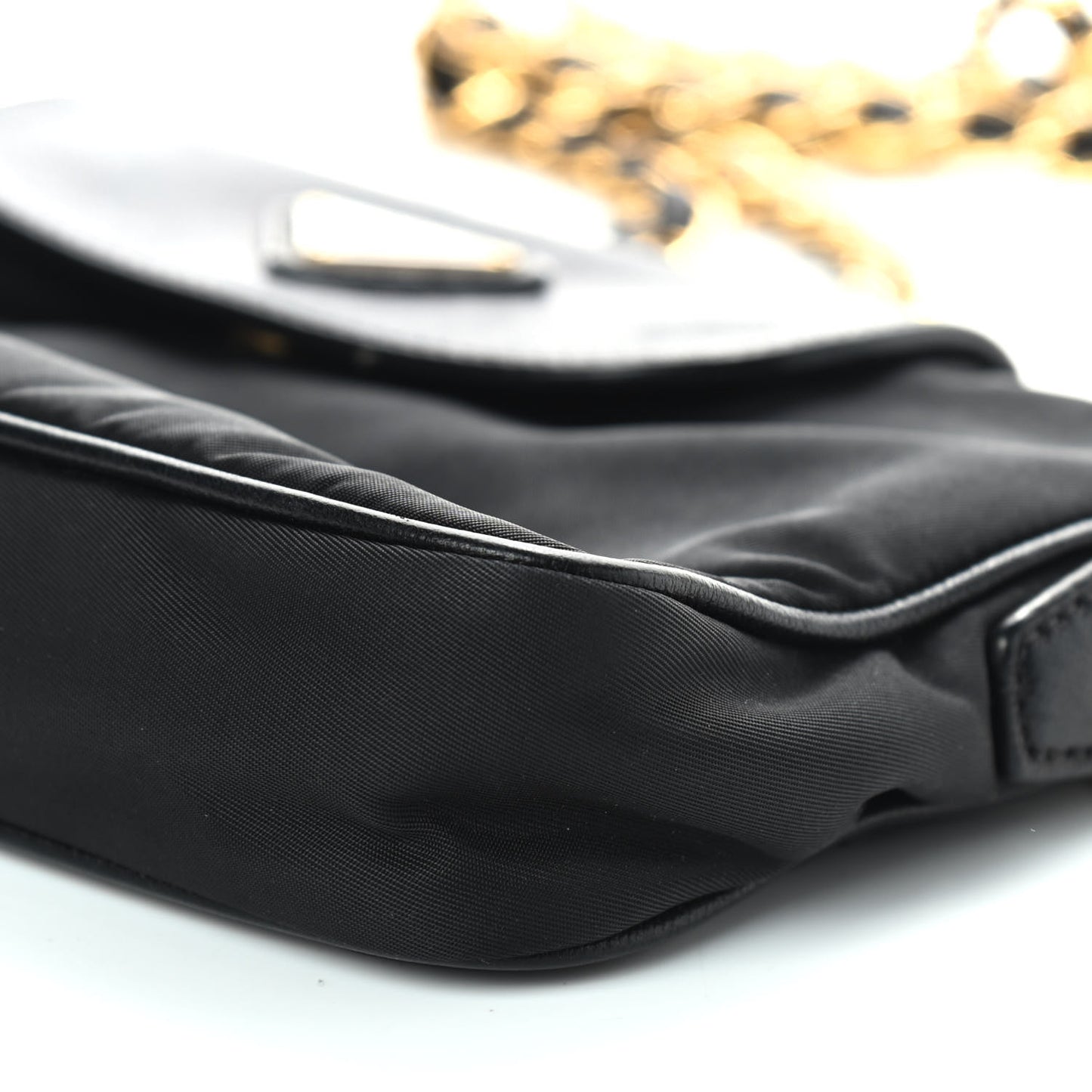 Tessuto Nylon Saffiano Crossbody Bag Black