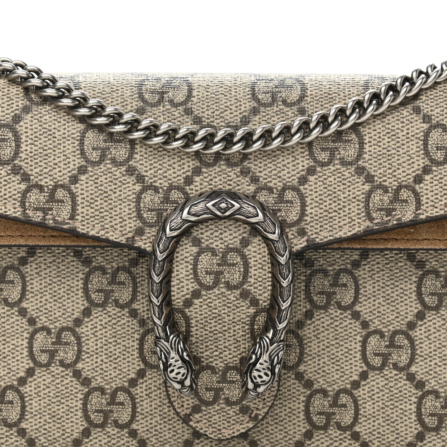 GG Supreme Monogram Super Mini Dionysus Shoulder Bag Taupe