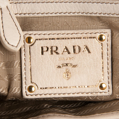 Prada Cervo Deerskin Zip Tote Talco 6 of 13