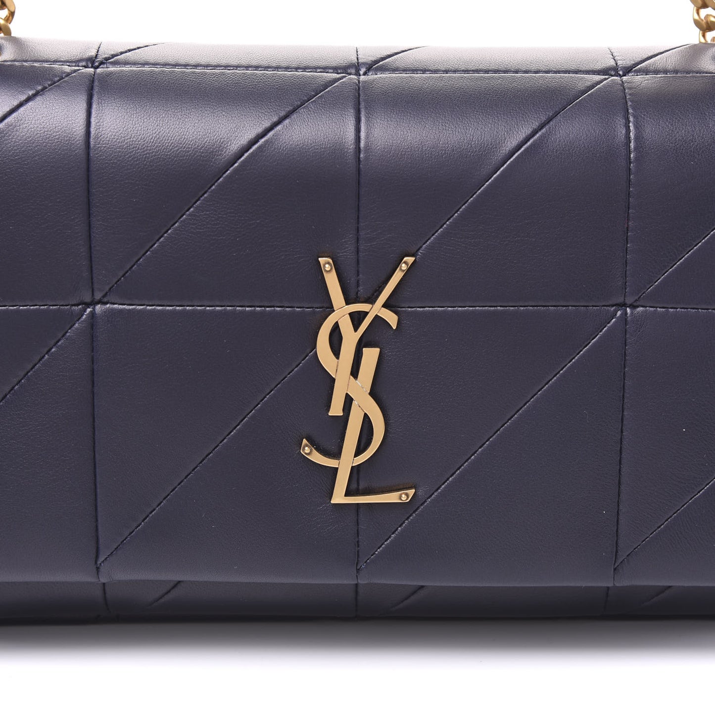 Lambskin Patchwork Monogram Medium Jamie Dark Notte