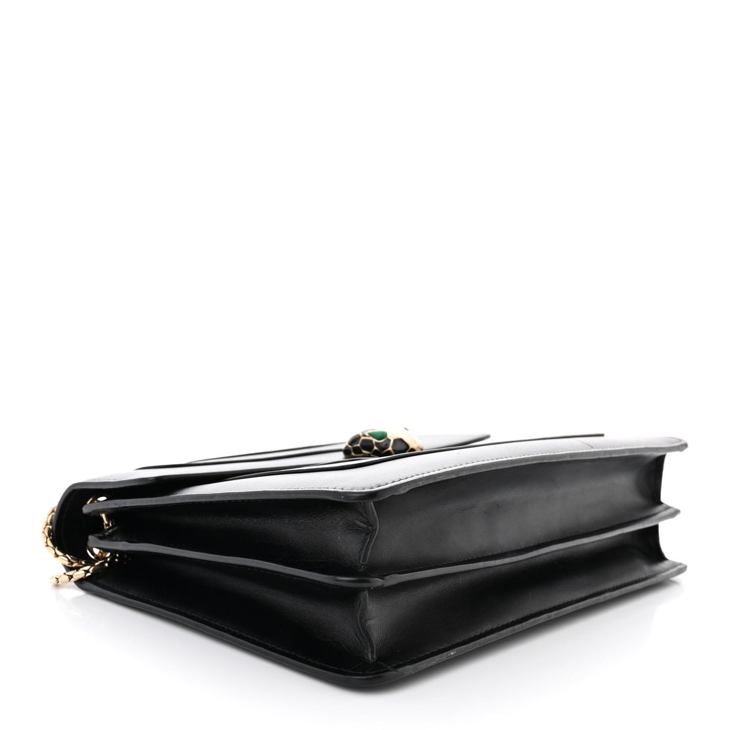 Calfskin Serpenti Forever Crossbody Bag Black