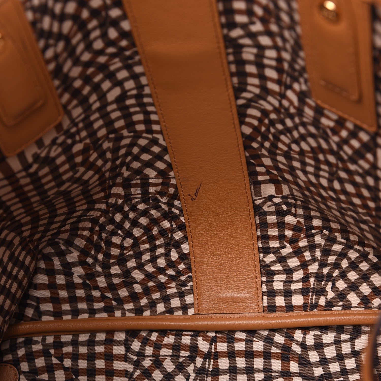 MCM Visetos Medium Liz Reversible Shopper Tote Cognac 6 of 16