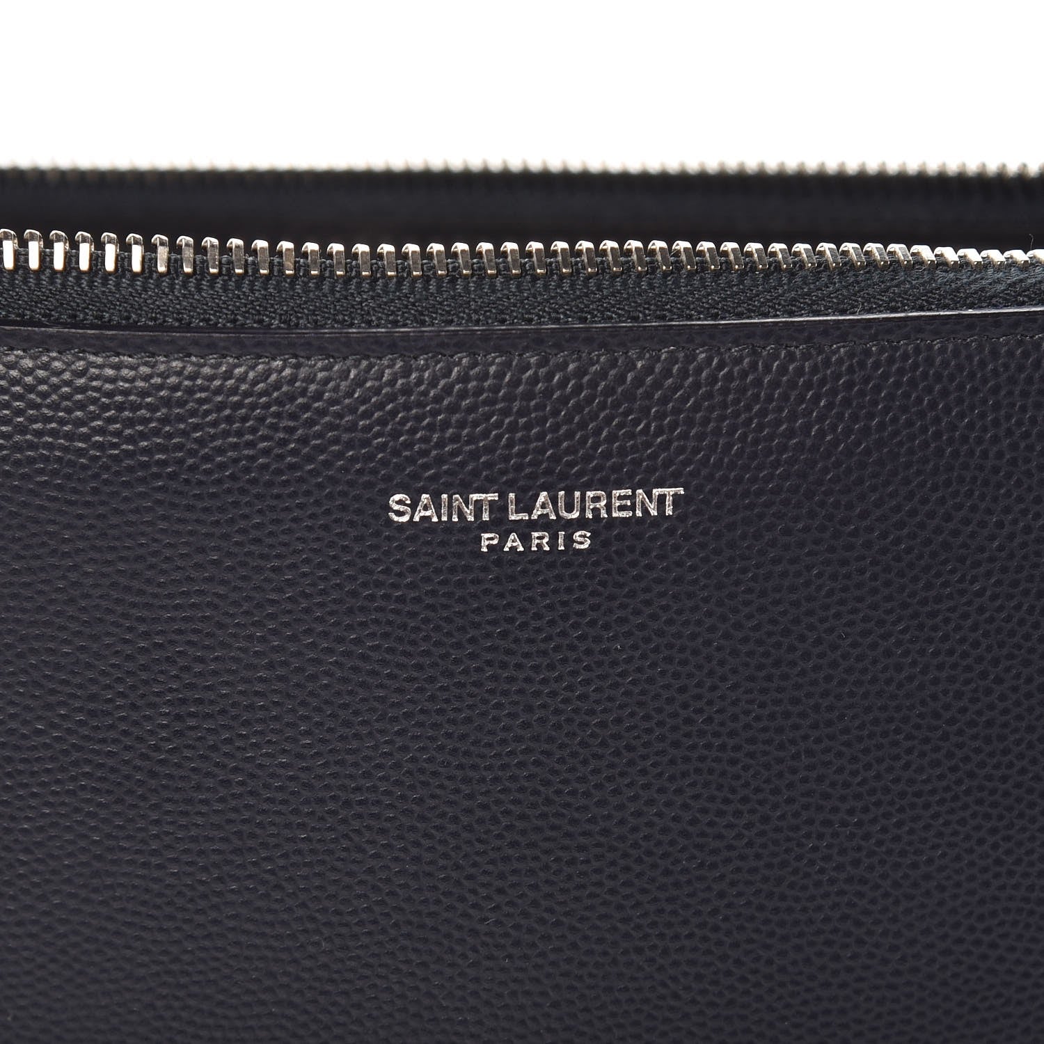 Saint Laurent Grain De Poudre Zipped Tablet Holder Marine 8 of 9