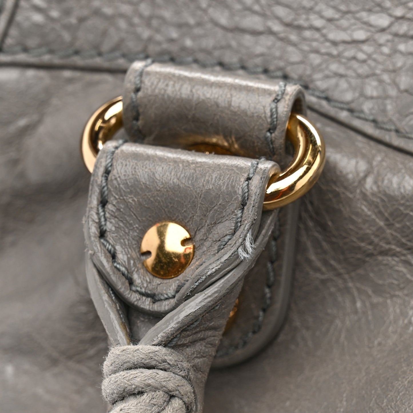 Agneau Giant 12 Gold Hardware Part Time Gris Pyrite