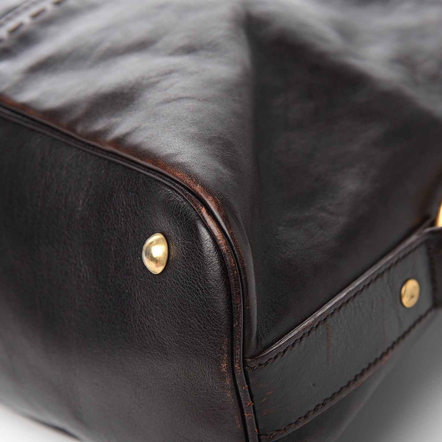 Calfskin Large Muse Dark Brown