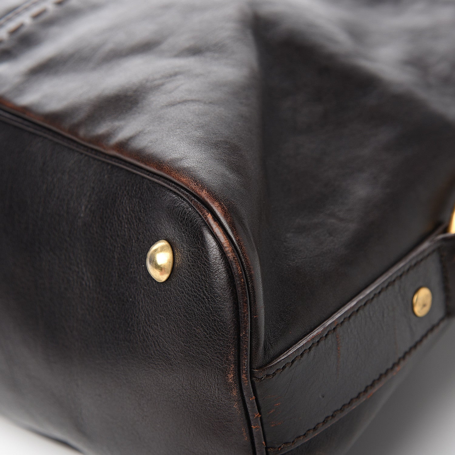 Saint Laurent Calfskin Large Muse Dark Brown 10 of 11