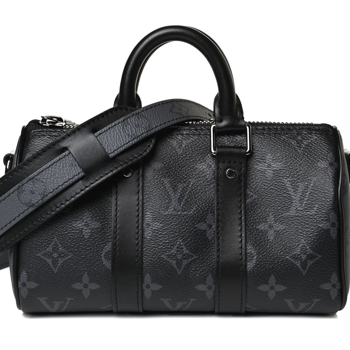 Reverse Monogram Eclipse Keepall XS Black