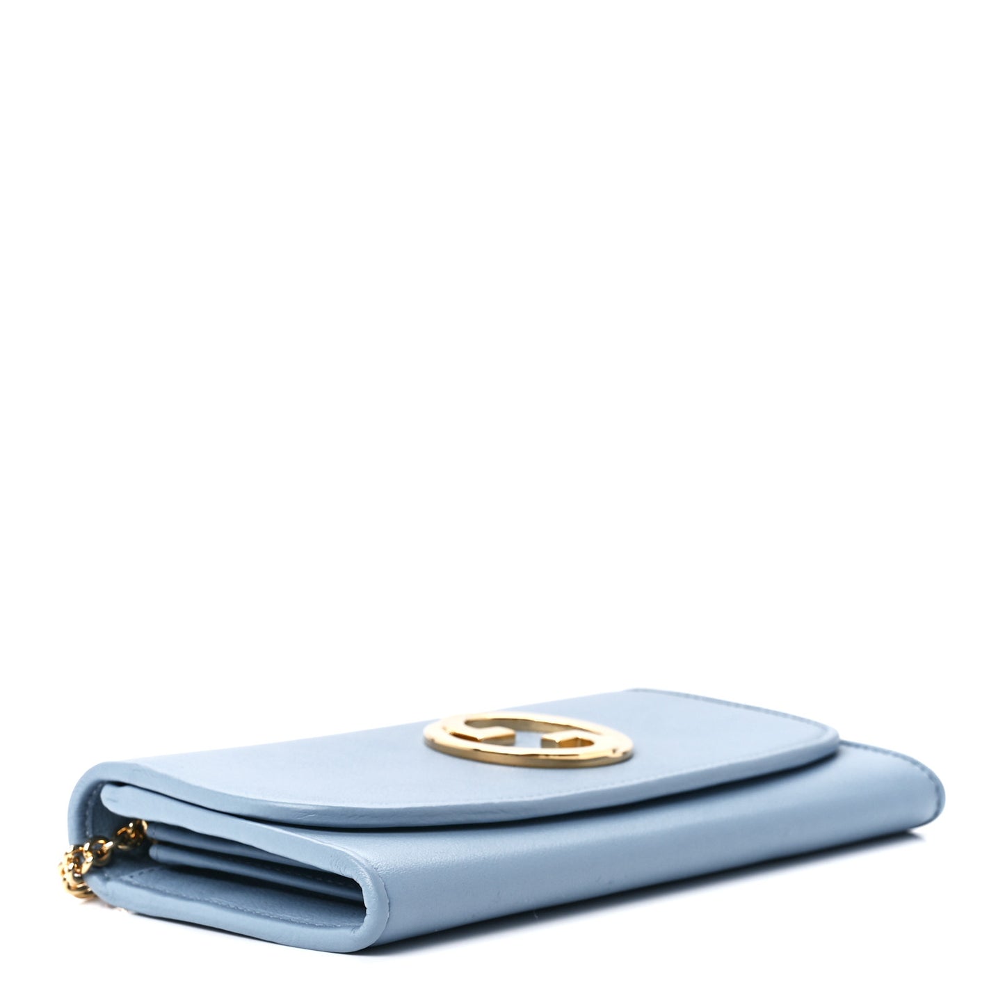 Roxy Calfskin Blondie Continental Chain Wallet Cloudy Blue