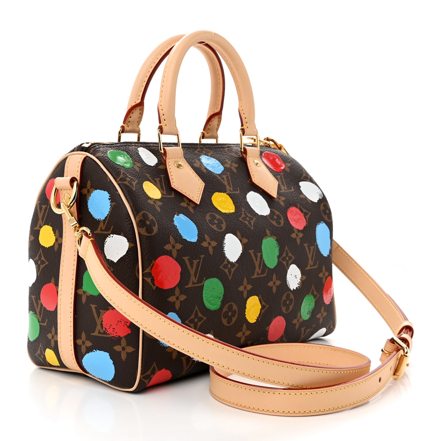 X Kusama Dots Speedy Bandouliere 25