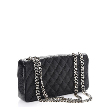 Chanel Caviar Quilted East West Flap Bijoux Chain Black 4 of 9