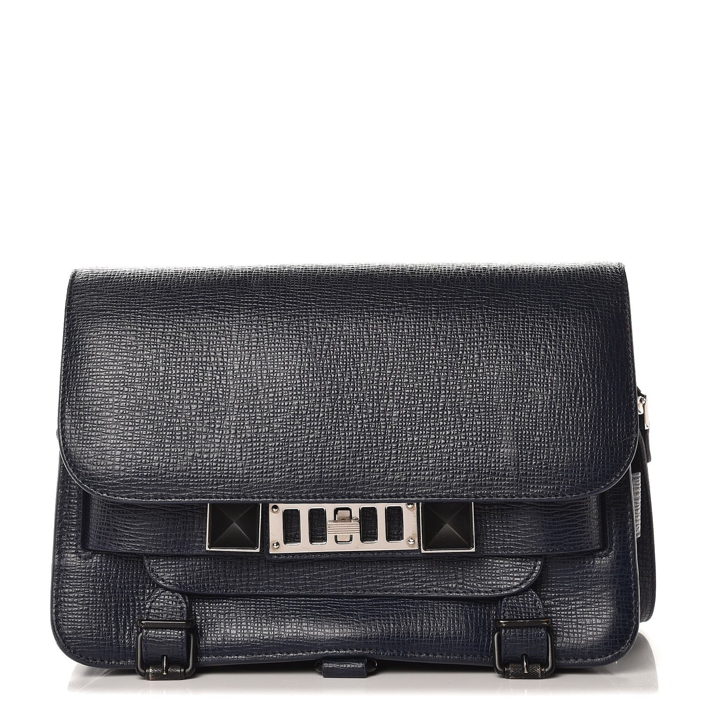 Linosa Calfskin PS11 Classic Shoulder Bag Navy