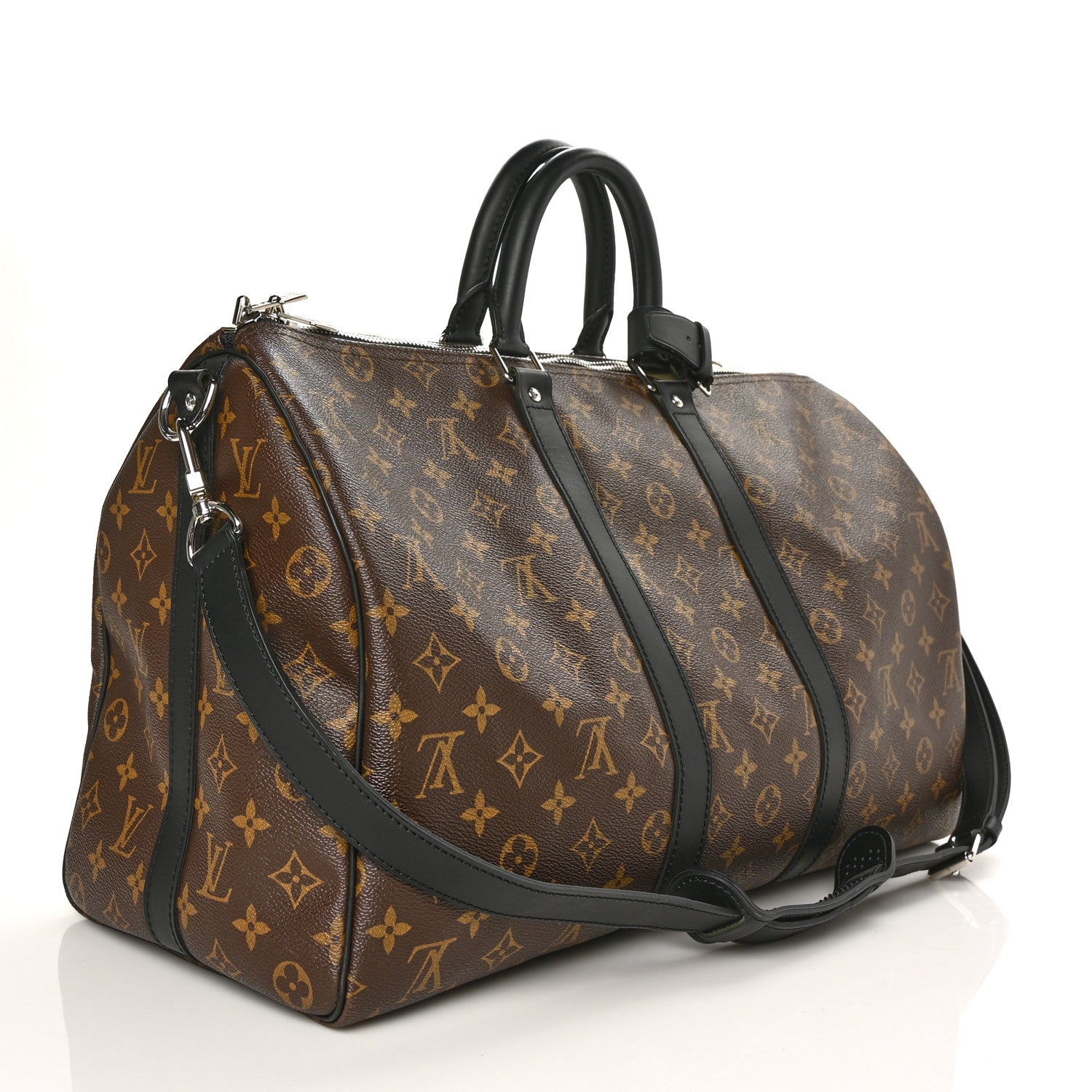 Louis Vuitton Monogram Macassar Keepall Bandouliere 45 3 of 7