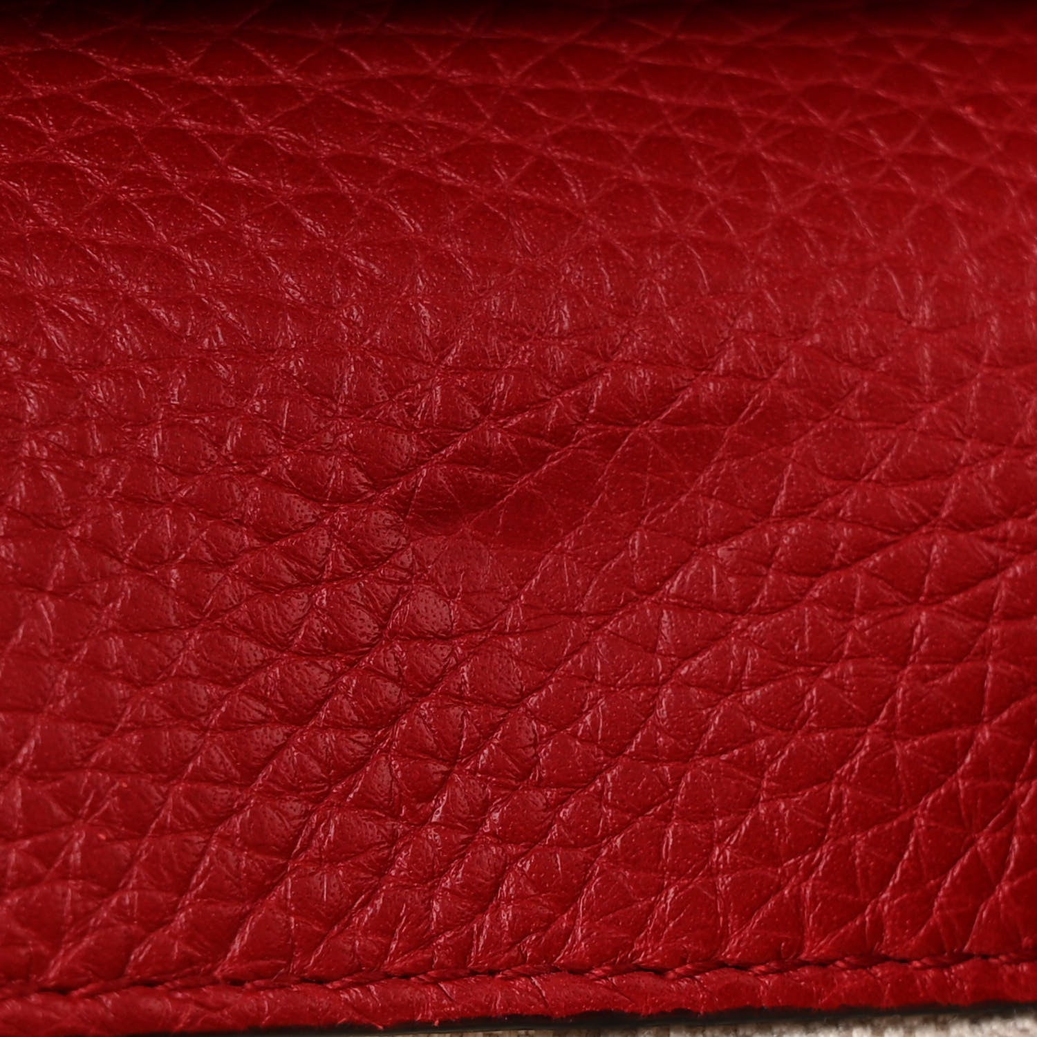 Gucci Cellarius Calfskin Mini GG Marmont Top Handle Bag Vulcanic Red 11 of 11