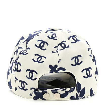 Chanel Cotton CC Cap Hat Navy White 5 of 8