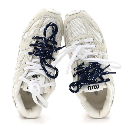 Miu Miu X NEW BALANCE Mesh Suede 530 SL Sneakers 37 White 2 of 11