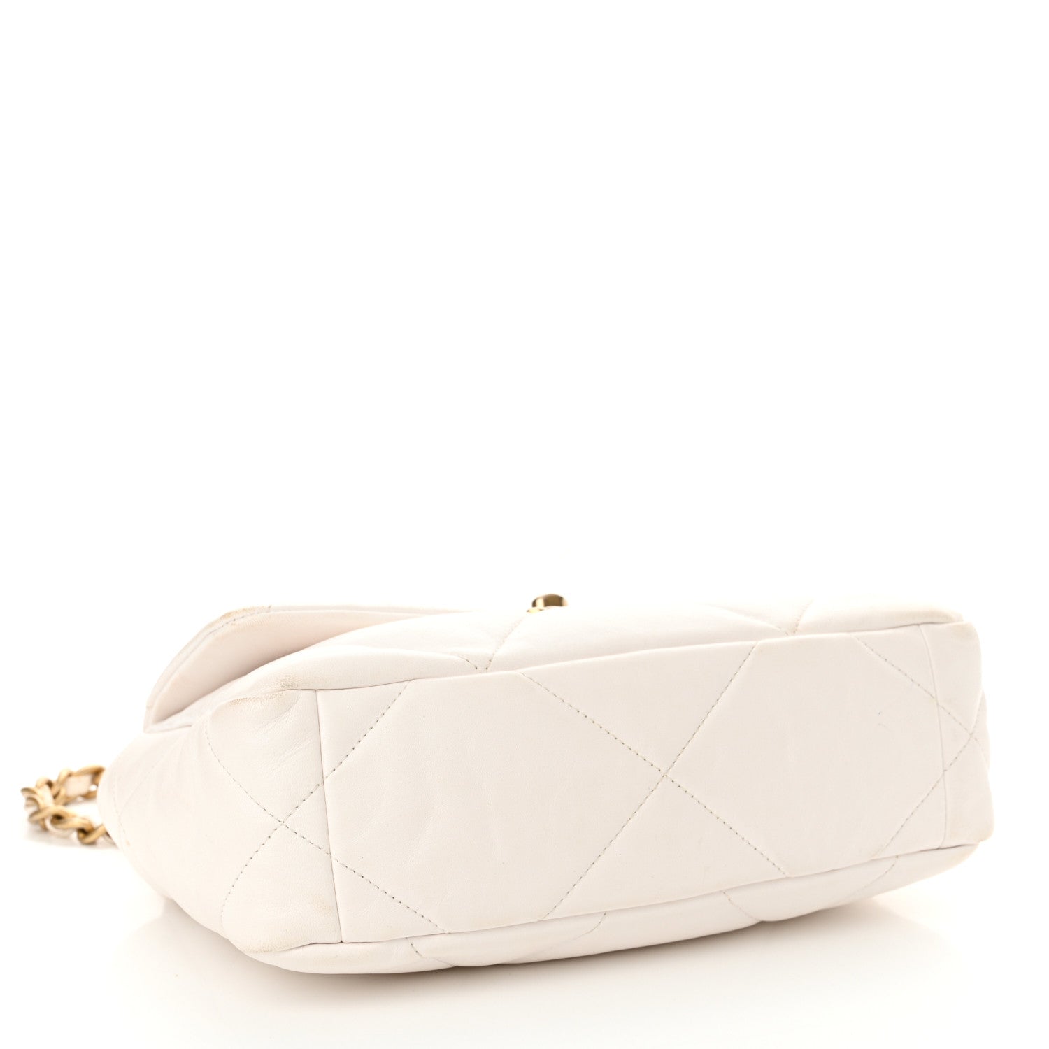 Chanel Lambskin Quilted Medium Chanel 19 Flap White 4 of 12