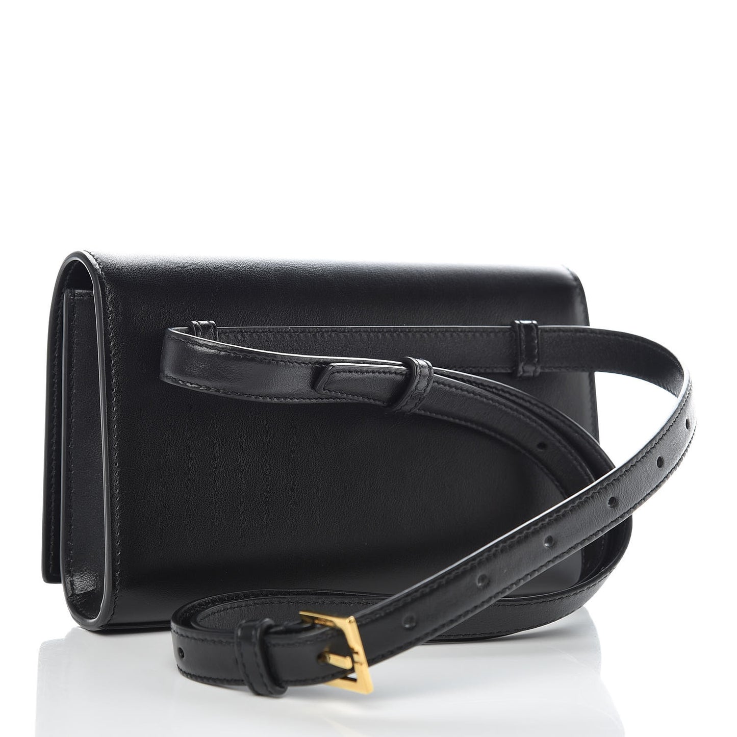 Smooth Calfskin Monogram Kate Belt Bag Black