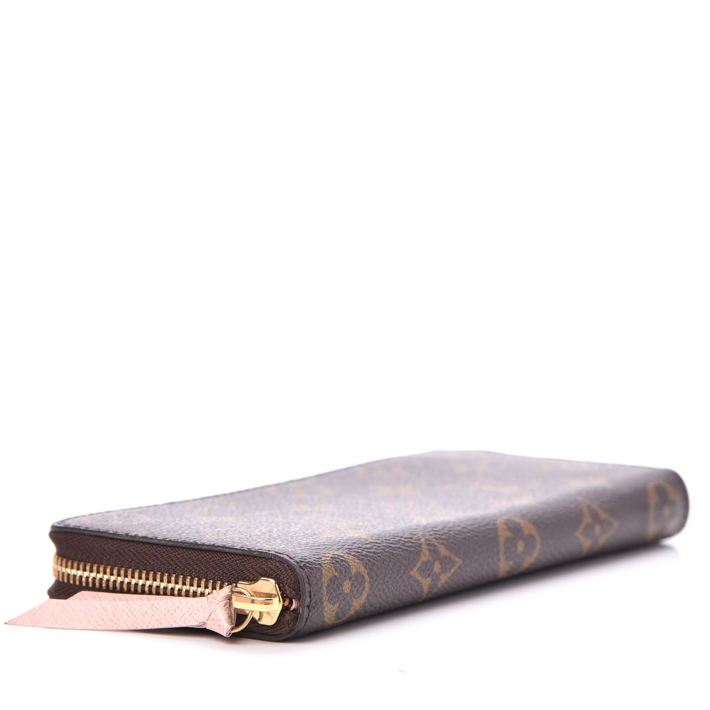 Monogram Clemence Wallet Rose Ballerine