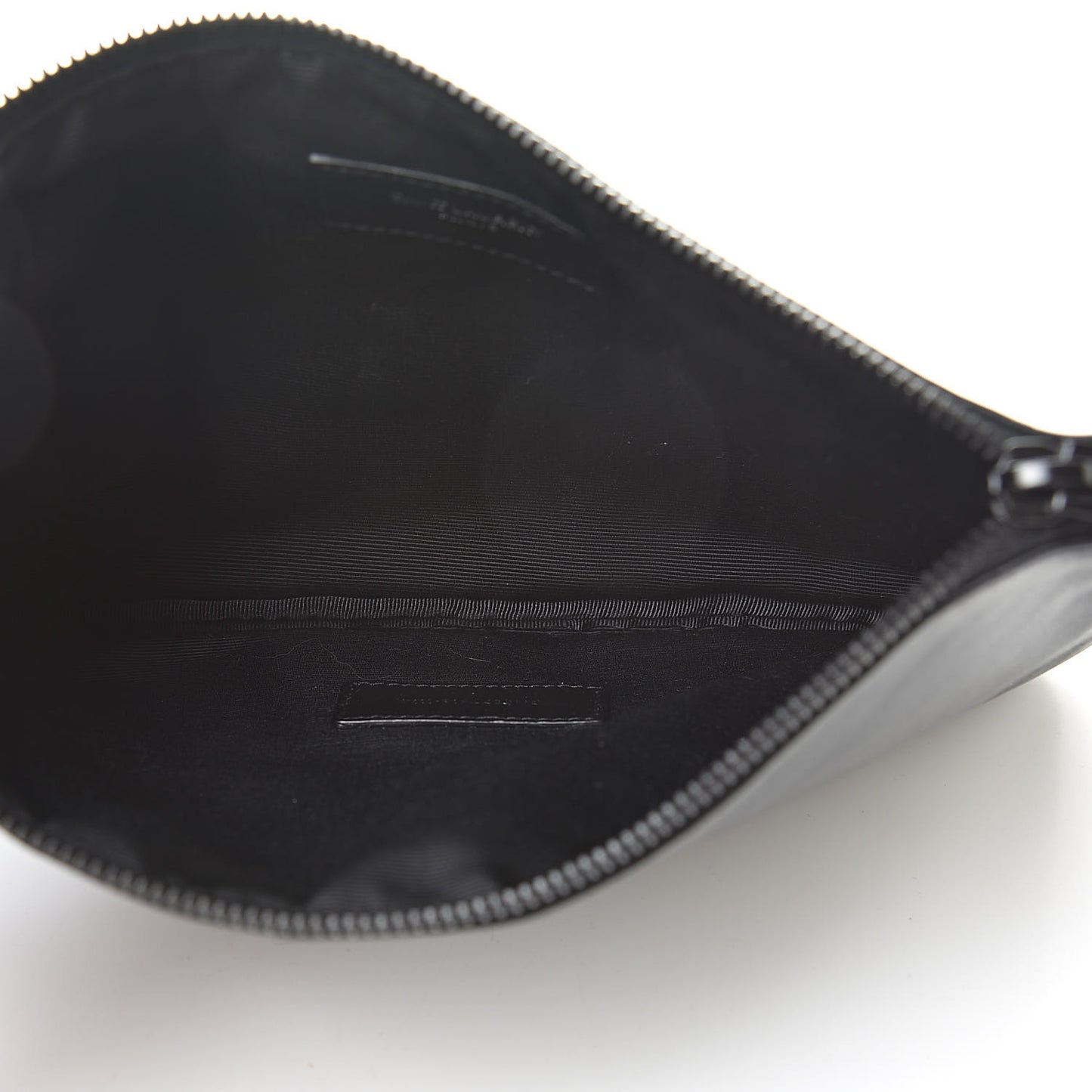 Calfskin Monogram Zip Pouch Black