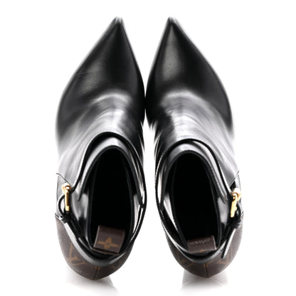 Louis Vuitton Calfskin Monogram Matchmake Low Boots 38 Black 2 of 11