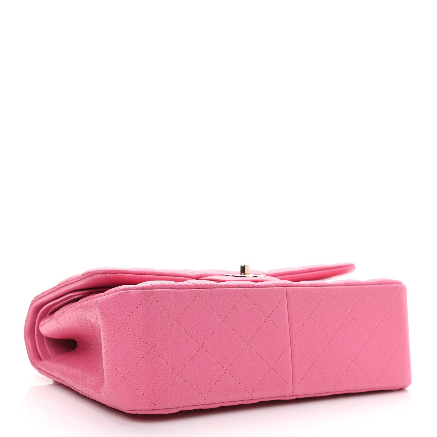 Chanel Caviar Quilted Jumbo Double Flap Pink 3 of 9