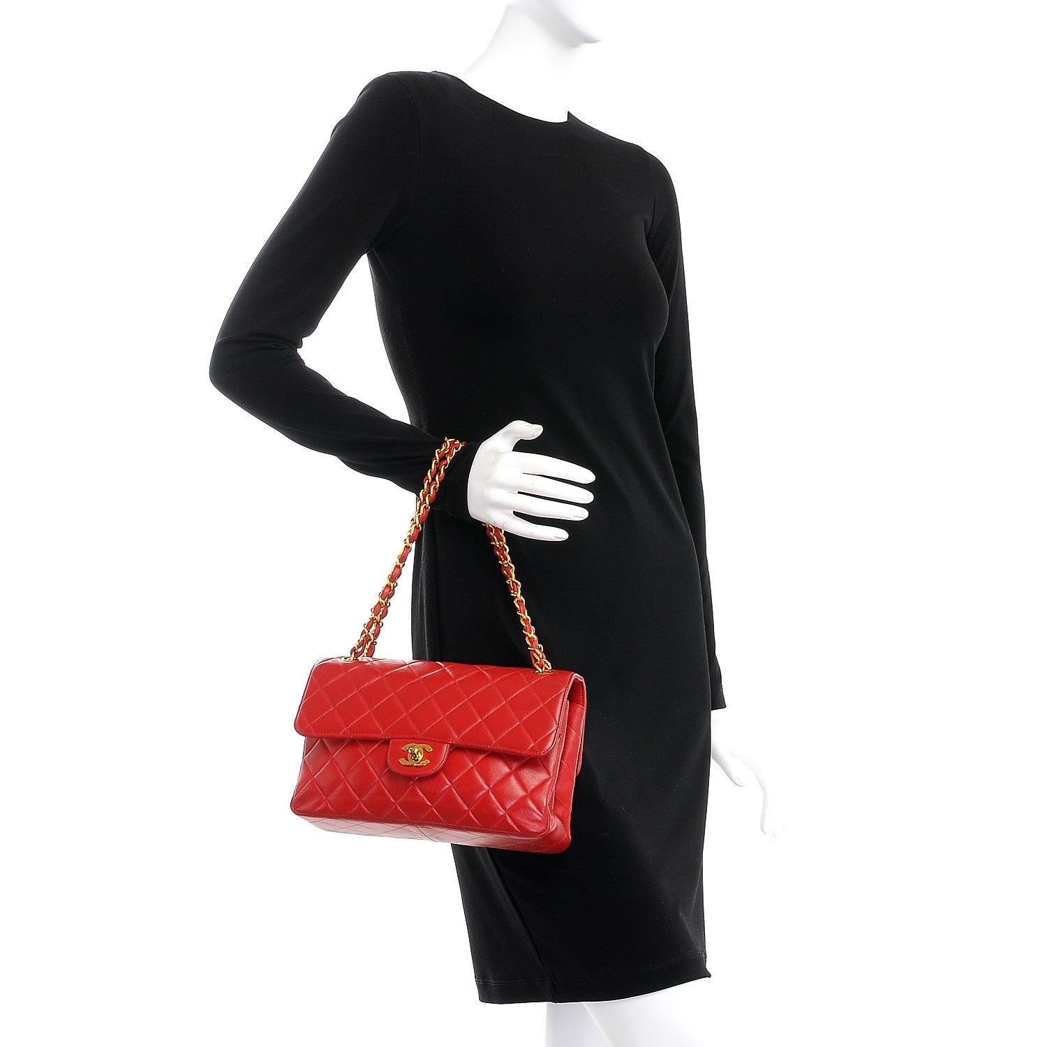 Chanel Lambskin Quilted Medium Double Sided Flap Red 2 of 13