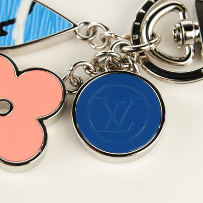 Louis Vuitton Fleur d Epi Bag Charm Aqua 3 of 6
