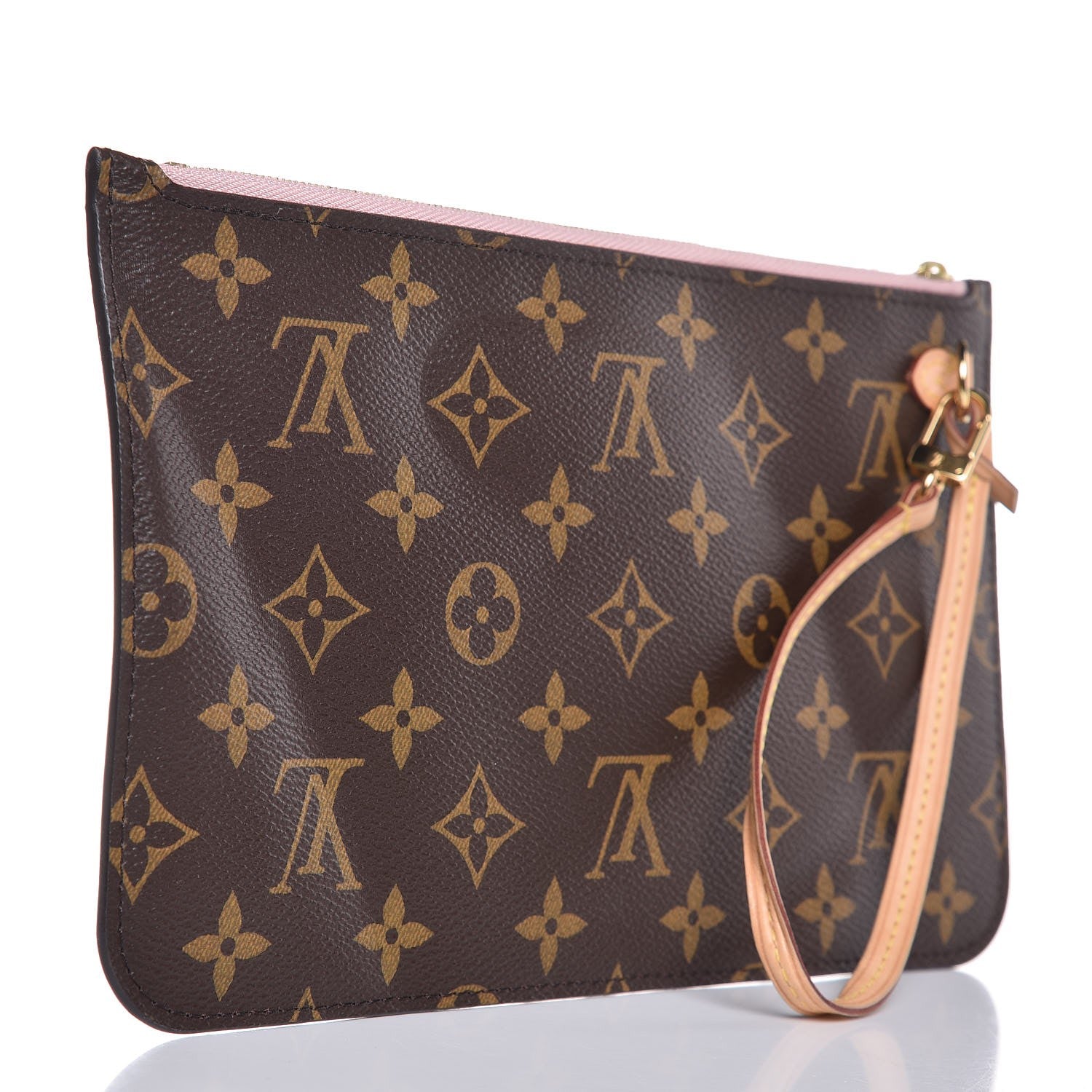 Louis Vuitton Monogram Neverfull MM GM Pochette Rose Ballerine 3 of 9