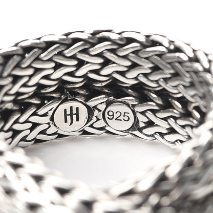 John Hardy Sterling Silver Classic Chain Crossover Ring 57 8 4 of 4