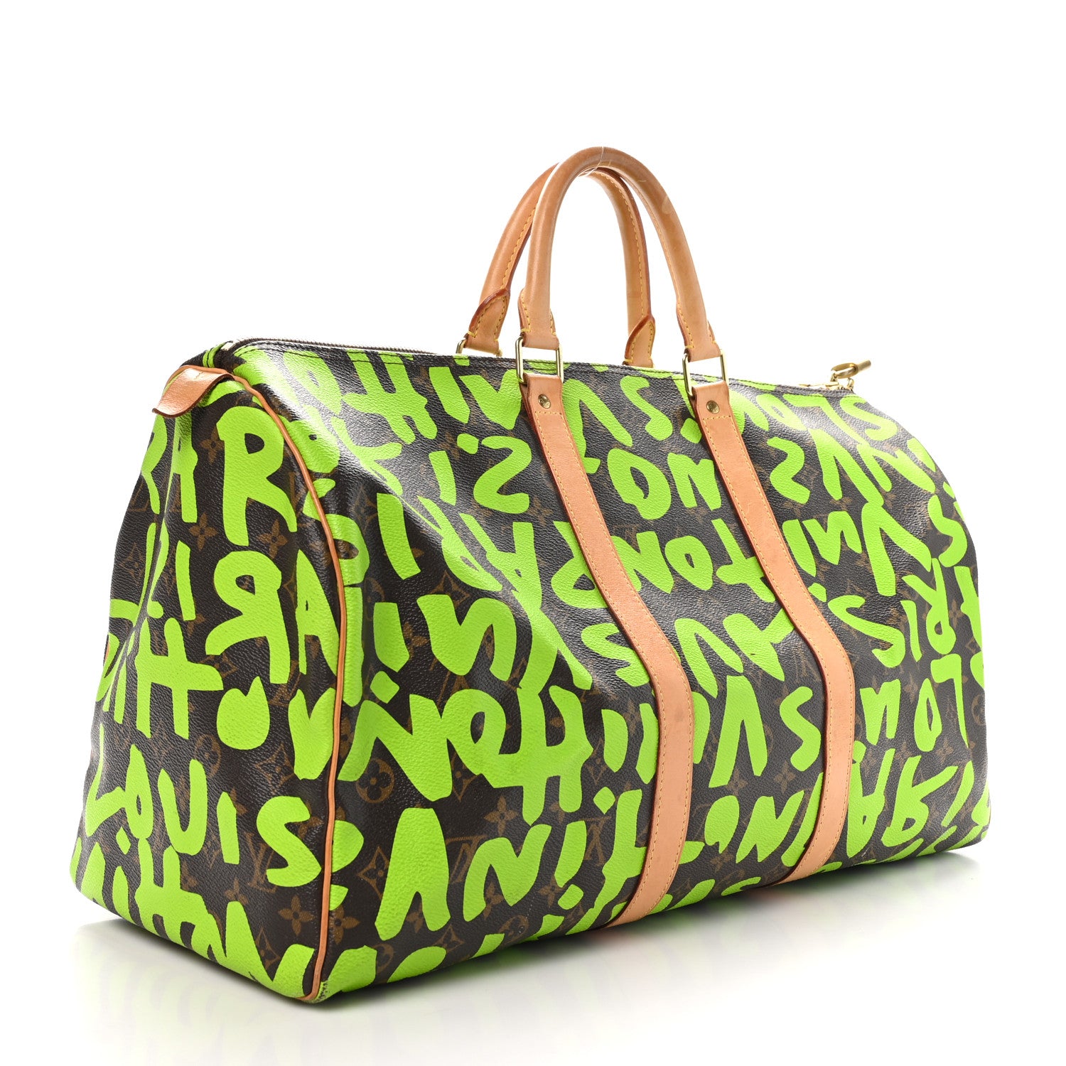 Louis Vuitton Monogram Graffiti Keepall 50 Green 2 of 11