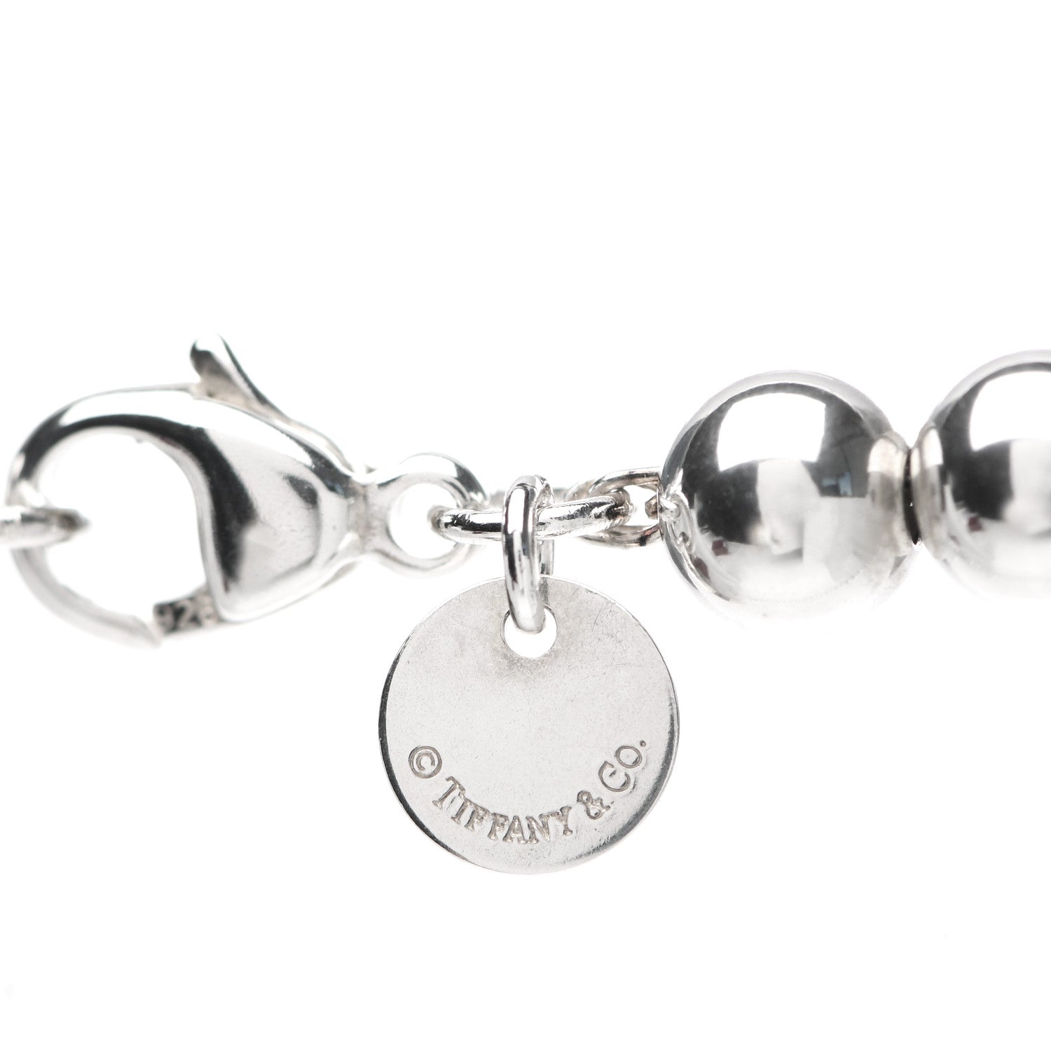Tiffany Sterling Silver HardWear Graduated Ball Necklace 4 of 5