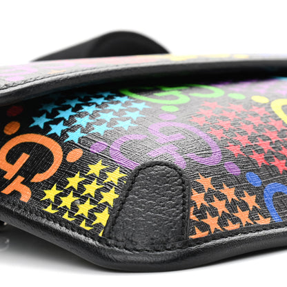 Gucci GG Supreme Monogram Psychedelic Slim Belt Bag Black 10 of 13