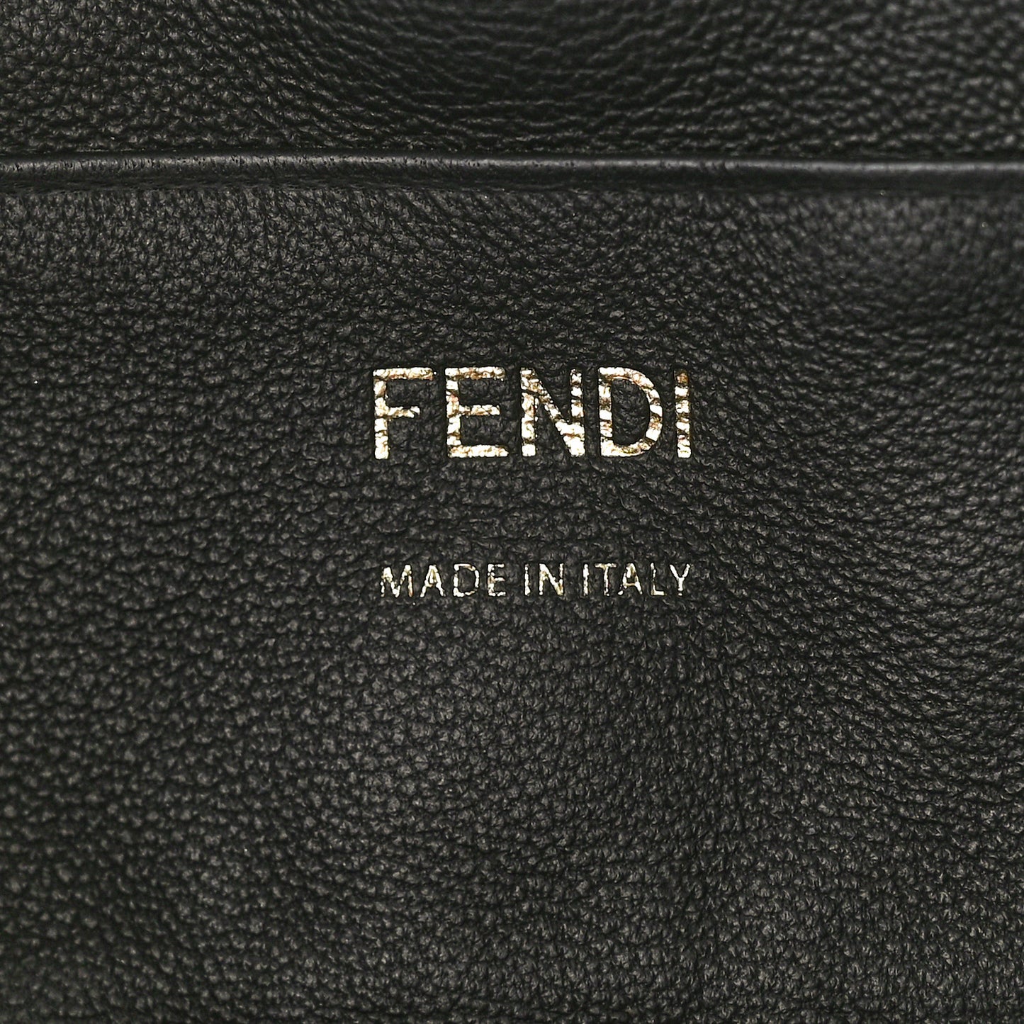 Nappa FF 1974 Embossed Mini Baguette Black