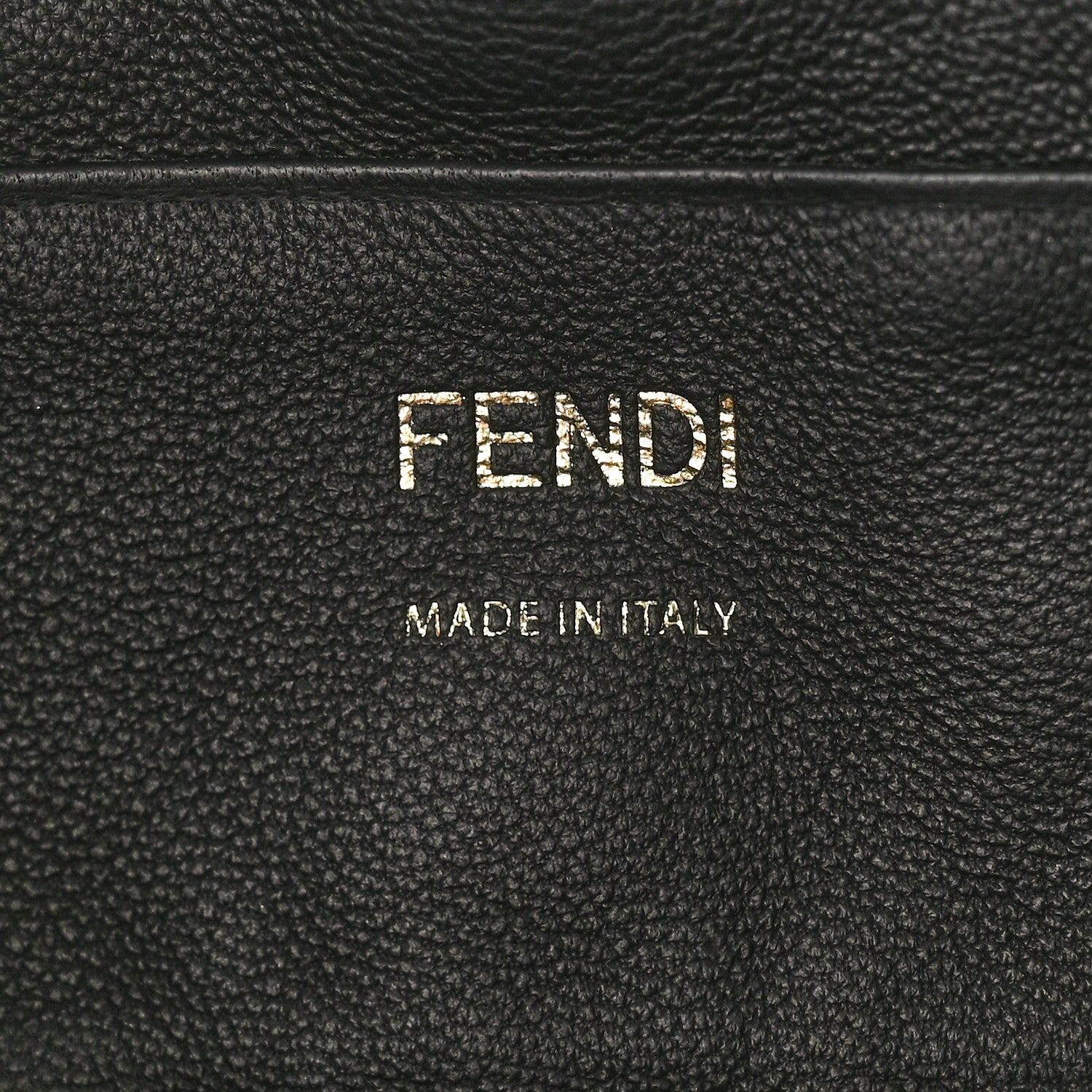 Fendi Nappa FF 1974 Embossed Mini Baguette Black 6 of 10