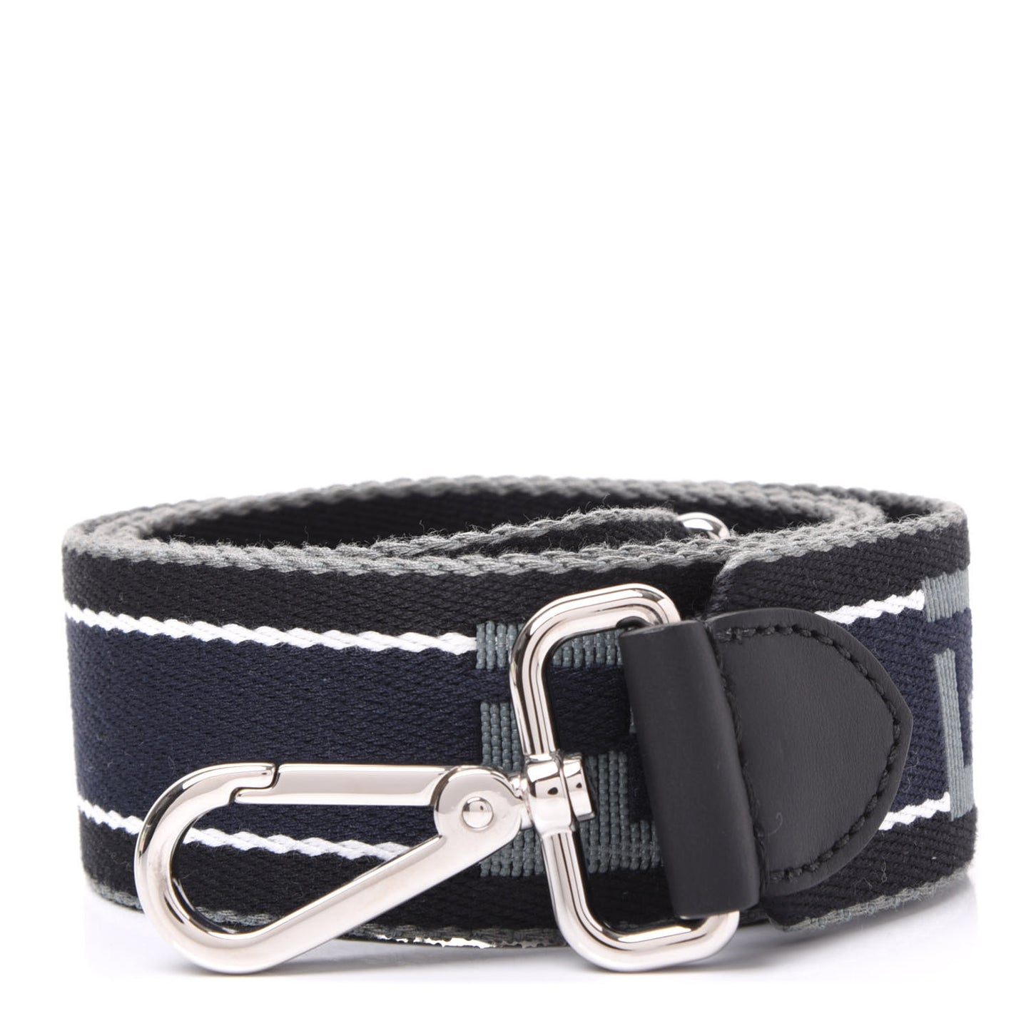 Woven Twill FF Strap You Black Multicolor