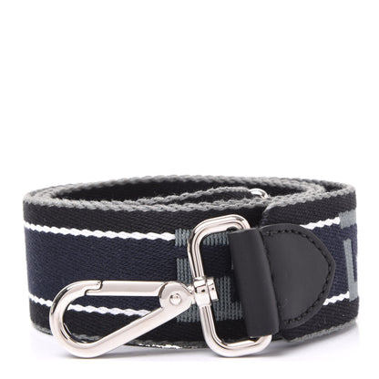 Fendi Woven Twill FF Strap You Black Multicolor 1 of 5