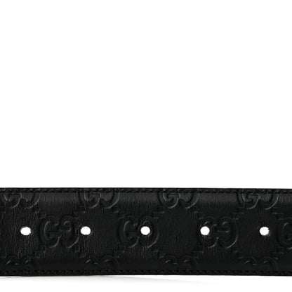 Gucci Guccissima Interlocking G 37mm Belt 80 32 Black 3 of 9