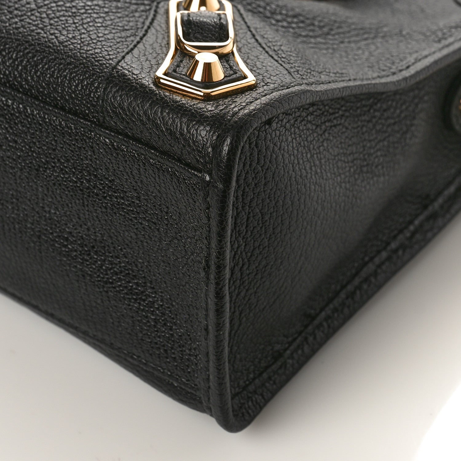 Balenciaga Chevre Gold Metallic Edge Hardware S City Black 8 of 8
