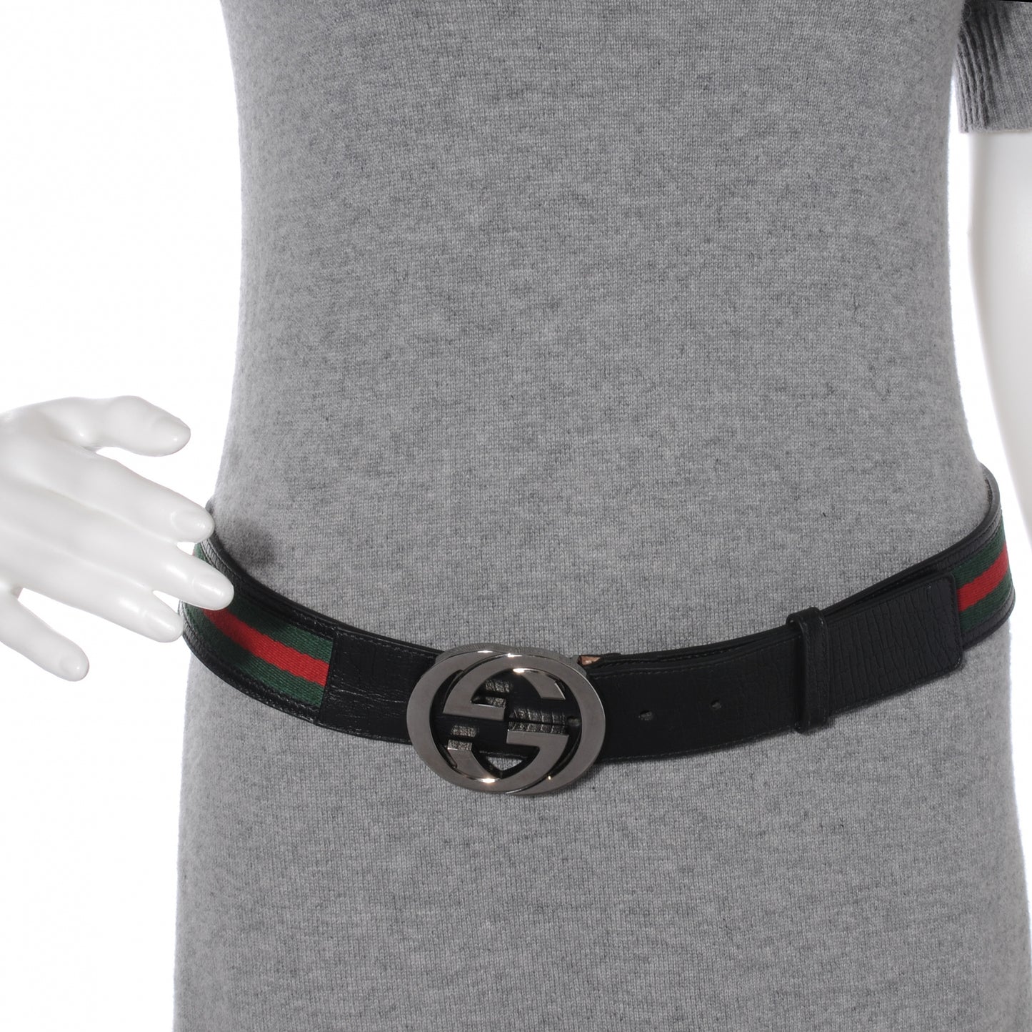 Leather Web GG Belt 110 44