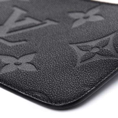 Louis Vuitton Empreinte Monogram Giant Neverfull MM Pochette Black 8 of 9