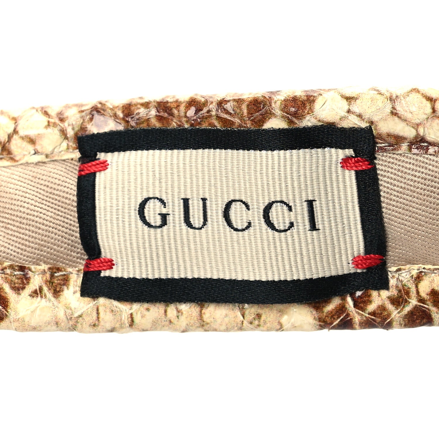 Gucci Raffia Cobra GG Embroidered Afraa Visor M Beige 6 of 8