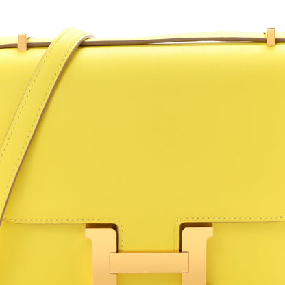 Hermes Swift Constance 18 Lime 8 of 11