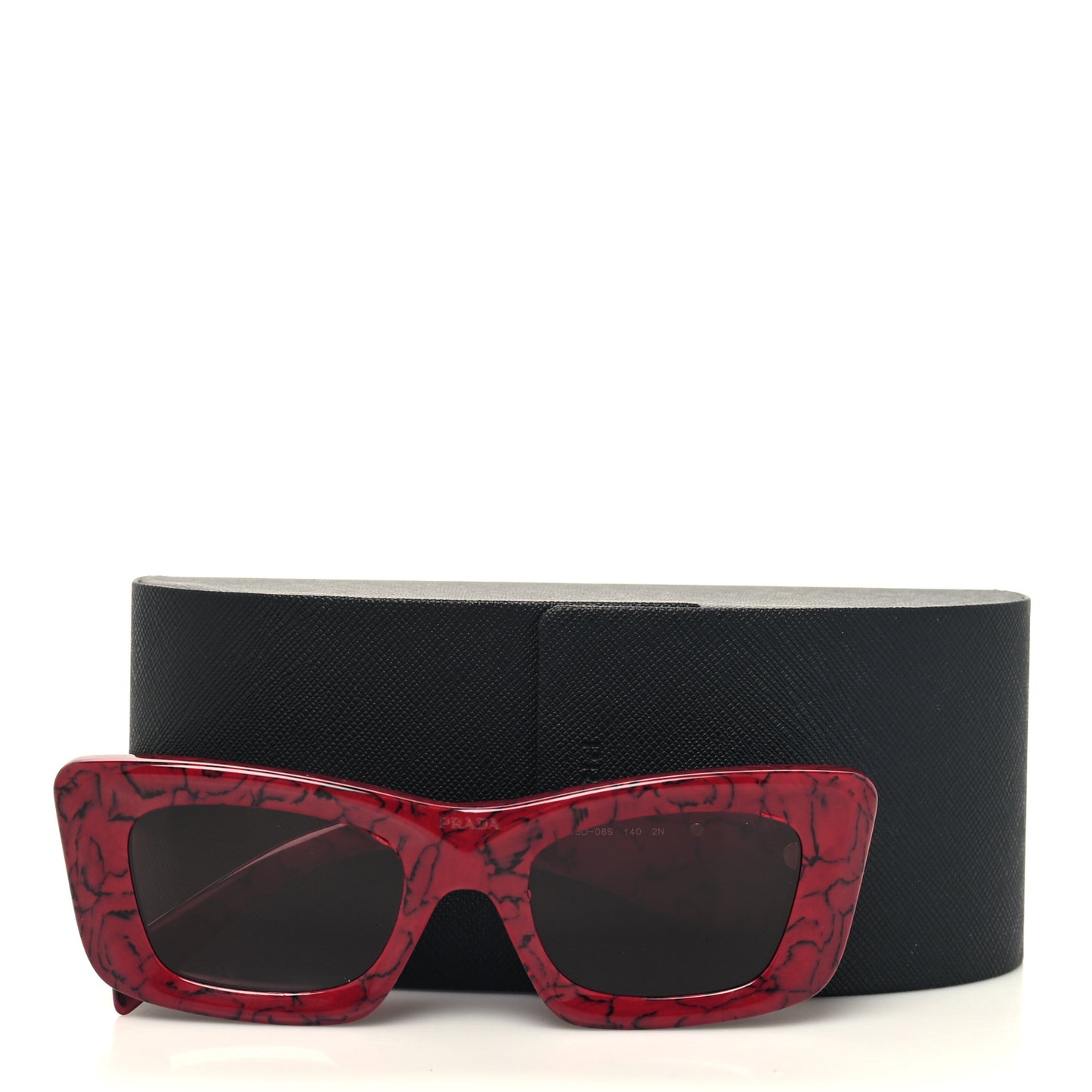 Acetate Symbole Sunglasses SPR 13Z Red Marble