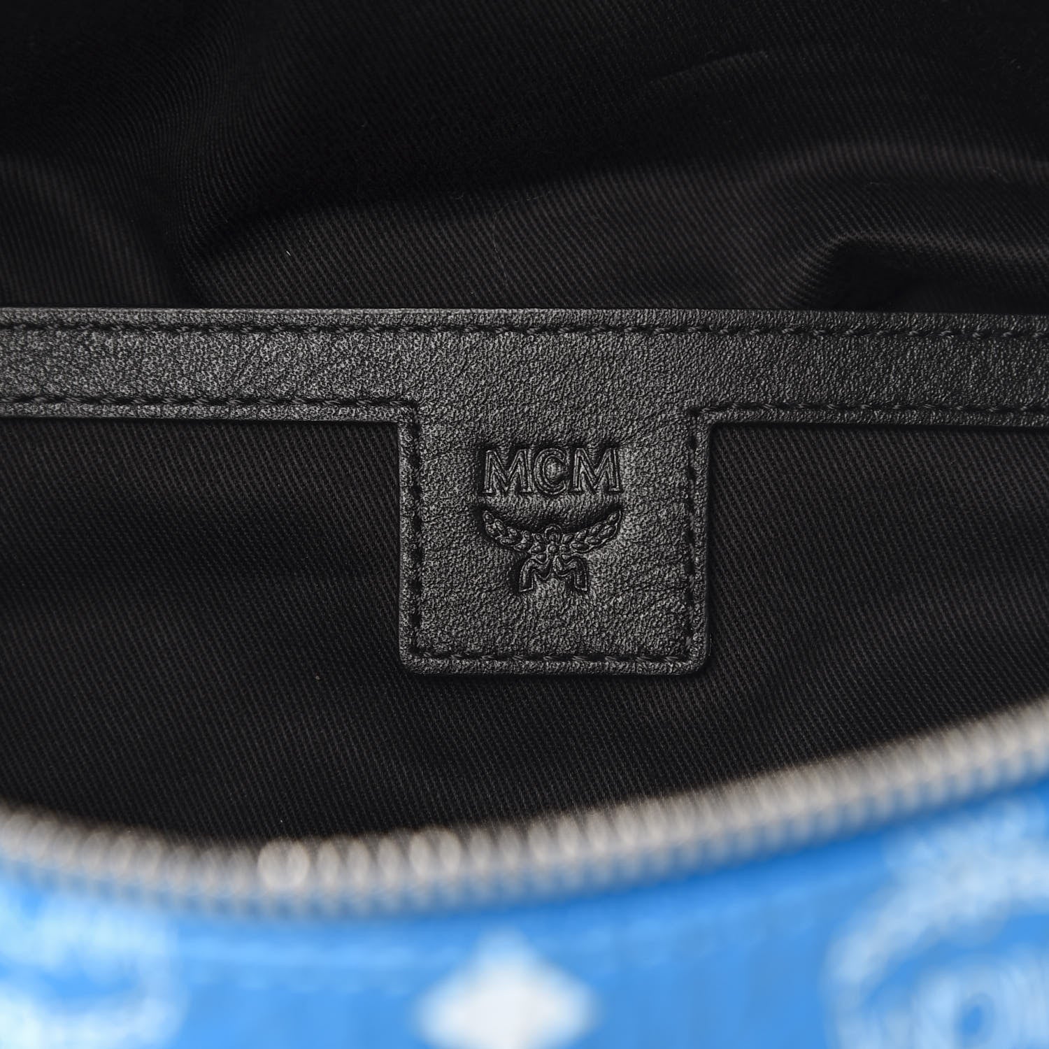 MCM Visetos Medium Fursten Belt Bag Blue 6 of 11