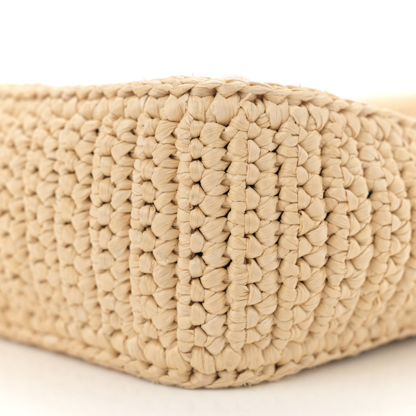Yarn Raffia Effect Crochet Re-Edition 2005 Shoulder Bag Naturale
