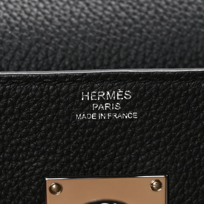 Hermes Togo Kelly Messenger PM Black 6 of 11