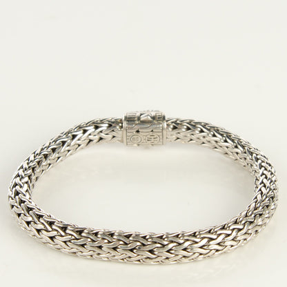 John Hardy Sterling Silver Black Sapphire Extra Small Classic Chain Clasp Bracelet M 3 of 5