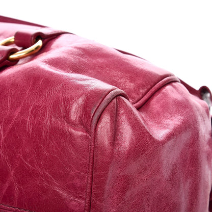 Miu Miu Vitello Lux Medium Bow Bag Fuchsia 13 of 18