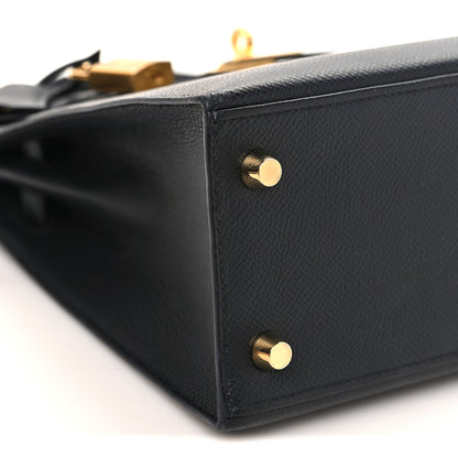 Hermes Epsom Kelly Sellier 25 Black 9 of 11