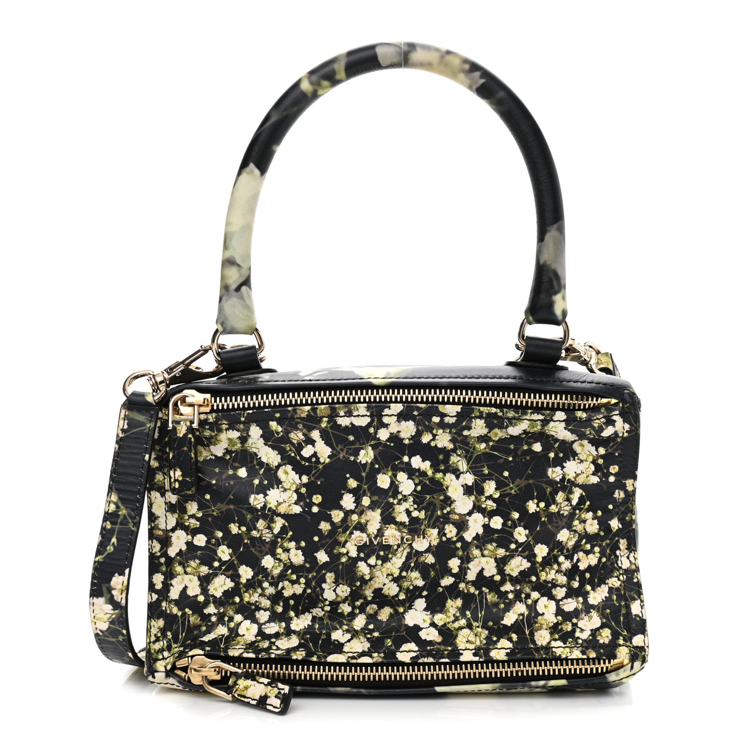 Givenchy Lambskin Baby's Breath Print Medium Pandora Black 1 of 12